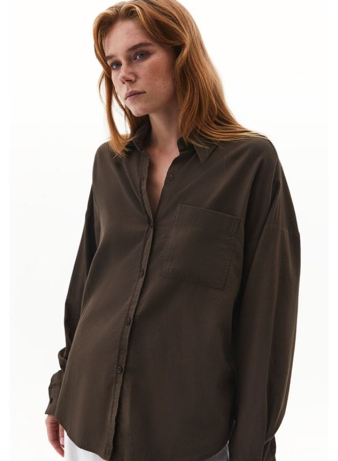 OXXO Oversized Shirt with Pocket Detail - Image 1